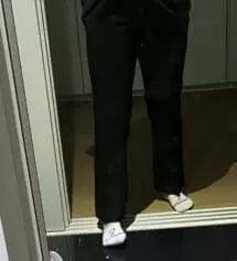 너무 좋아요 다리부분 딱 맞게 입고 싶어서 M시켰는데 넉넉하진 않아도 잘 맞네용 길이