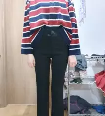 언니 아이디로 구매했어요~ 제 키가 큰 편이라 온라인 쇼핑몰에서 바지를 구매하기가 어