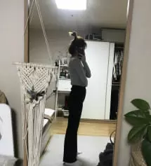 155 살까 하다가 오리지널로 샀는데 원하던 기장이에요!
