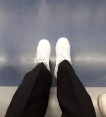 밴딩이라 그런지 허리 부분은 정말 완벽합니다. 바지 인터넷 주문으로 한번도 성공한 적