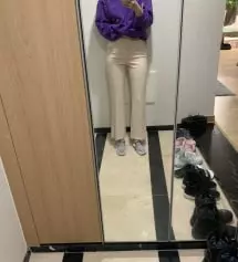 저번에 검정색 165 L를 샀는데 완전 롱다리 같고 너무 편하고 보풀도 안나서 이번에 엄