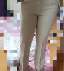 허리는 m이 좋을거같은데 허벅지가 너무 두꺼워서 L시켰는데 진짜 L시키길 잘했어요 핏