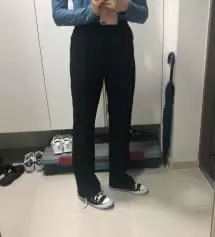 사이드슬릿 슬렉스가 마음에 들어 요제품도 구매하게 되었습니다! 사이드슬릿보다는 재