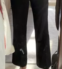 너무 기대가 컸나봐요 ㅎㅎ 바지가 입으면 라인이나 핏은 예쁜데 딱 가격만큼? 조금 저