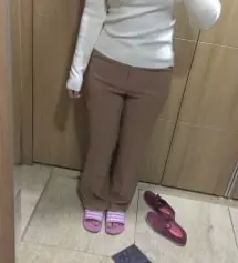 분홍색 바지 꿈만 꾸다가 고고싱에 예쁜 바지 큰사이즈 있어서 도전해봤어요! 배에 밴딩