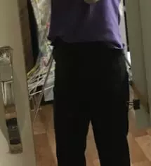 반하이 모찌 슬랙스 거의 맨날 입고 다니다가 기장 긴거도 갖고싶어서 비슷한 이 제품으