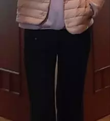 좀 더 길었음 좋았겠어요 컨버스 신고 입었을때 컨버스 굽만 살짝 보이는 핏을 입고 싶