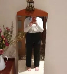 제 자신을 과대평가하는 바람에 사이즈S 주문했다가 작아서 M으로 교환했어요.. M은 전