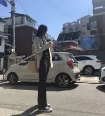 역시 슬랙스는 고고싱인가봐요 ㅠㅠ 바지 너무 짱짱하고 편해요 !! 허리도 밴딩으로 되