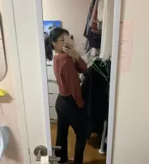 주문 : 161/46 인데 리뷰보고 사이즈가좀크게나왔다고하여 원래는 s인데 xs사이즈를 주