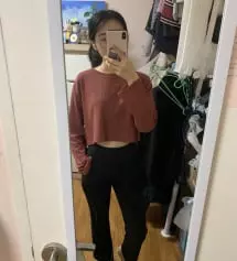 주문 : 161/46 인데 리뷰보고 사이즈가좀크게나왔다고하여 원래는 s인데 xs사이즈를 주