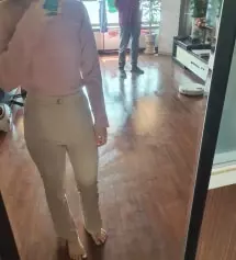 평소에 고고싱바지 m많이 입었는데 s딱 맞아요!! 그런데 제가 다리가 좀 짧아서....160