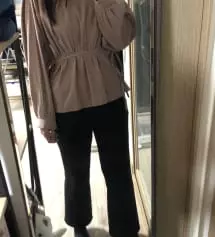 와 바지 진짜 요물입니다,, 하이웨이스트는 좀 부담스러운 느낌이라 항상 반하이 선호하