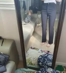 욕심부려s샀는데골반쪽이조금작네요ㅎㅎ 그래도 핏은이뻐요
