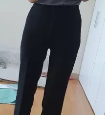 평소 골반 때문에 바지 28사이즈 입는데요. 속밴딩이라길래 바지사이즈가 애매해서 s랑