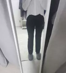 바지대박입니당~~ 제가 키가 엄청 큰데도 길이가 감동이네요ㅠㅠ 항상 긴슬랙스사도 7부