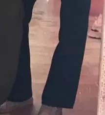 슬랙스 길이 맞는거 찾기 어려웠는데̄̈ 이건 맞아여  정말 길어욤 짱짱
