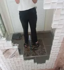 친구바지핏이 예뻐서 저도 따라샀어요
