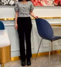 전에 고고싱 흑청 바지 구매했다가 너무 만족해서 슬랙스도 구매했는데 
