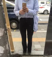 제 체형에 너무 잘 맞아요! 길이도 딱 적당하고 핏도 좋고 신축성도 있구! 다른컬러로 