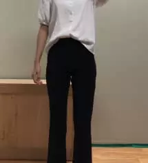 진짜 바지는 고고싱에서 믿고 사요. 작년에 샀을 때 엉덩이쪽 보풀이 심했는데 이번에는