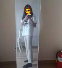 바지 너무 맘에 들어요!! 검은색 구매했었는데 너무 맘에 들어서 베이지도 구매했어요 