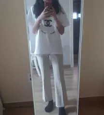 바지 너무 맘에 들어요!! 검은색 구매했었는데 너무 맘에 들어서 베이지도 구매했어요 