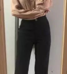 핏을 강조하길래 얼마나 예쁠까하고 사봤는데 진짜 너무너무 예뻐요ㅜㅜ 제 최애 슬랙스