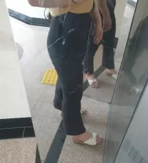 바지 진짜 편해요~~ 예쁘구요! 고고싱에서 슬랙스 잘 사는데 이 슬략스도 너무 좋네요~