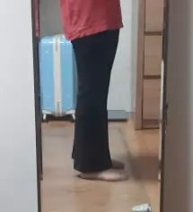 일단 제가 키에비해 몸무게가 많이 나가는 편이에요 ! 그래서 슬랙스를 와이드만 입었었