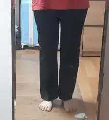 일단 제가 키에비해 몸무게가 많이 나가는 편이에요 ! 그래서 슬랙스를 와이드만 입었었