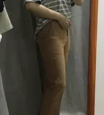 저번엔 150기장으로 샀는데 이번엔 길게 입고 싶어서 155기장으로 주문했어요! 신발에 