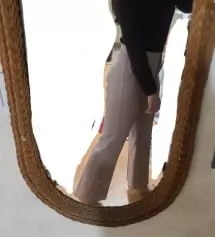 원래 동생이 산 M이 있었는데 팬티라인 보이고 배도 좀 쪼여서 L 주문했더니 아주 편안