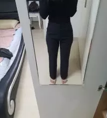 작은키, 얇은 허리, 큰엉덩이로 잘 맞는 슬랙스가 없었는데 맞춤 슬랙스마냥 딱이에요!