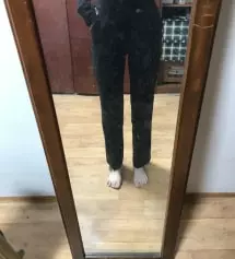 믿고 샀습니다. 일단 사이즈별로 기장을 선택할 수 있어서 너무 좋았어요. 허리가 얇은