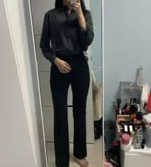 169/53 인데 항상 슬랙스 사면 짧았는데 요거 길이 너무 좋고 ㅠㅠ 다른색도 사려구영 