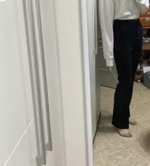 엉덩이랑 허벅지가 적당히 붙는 슬랙스는 처음 사봤어용 
