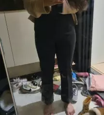 세미부츠 스타일인줄 알았는데 일자느낌이네요~
