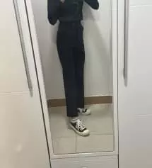 두번째 구매인데 너무 이쁘고 찰떡이에용!!! 첫구매를 160xs샀었는데 발목안보이고 다리