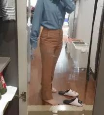 와...태어나서 첨에 저렇게 딱 맞는 사이스 봤네요. 골반이 좀 커서 바지 입을 때 허벅