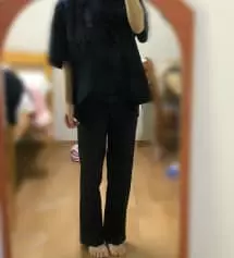 허리도 잘 맞고 길이도 마음에 쏙 드는 길이예요 ㅠㅠ
