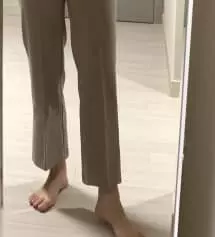 엉덩이가 좀 있는 편이라 xs대신 s로 했는데,
