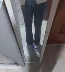 👍 대박 건졌네요 허리는 처음 입었을땐 좀 살때문에 작은거 같았는데 허리 부분도 잘느