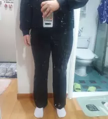 키 170에 몸무게 70kg, 허벅지가 두꺼운 체형입니다
