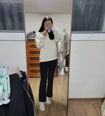 처음에 155cm s 구매했더니 커서 다 취소해버리고 150에xs로 구매햇눈뎅 넘넘 딱 내스타