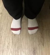 넘예뻐요옹ㅎㅎ 더 말라보이구 기장은 158기준 발등 살짝 덮었어요 근데 기존에 가지고