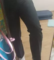 상세사이즈 공개합니다. 168cm 64kg 입니다. 구매는 165cm / M 사이즈로 구매했어요! 뱃