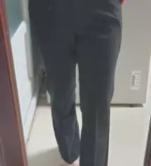 150.41인데 xs사이즈잘맞네여 길이도 딱 좋아요 길이는 딱 발등덮어요 
