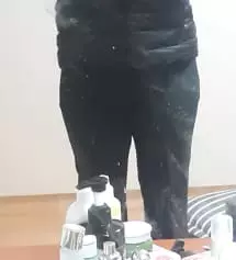 바지 신축성이 진짜 미쳤어요...!! 완전 편하고 잘 늘어나요 그리고 진짜 이뻐요