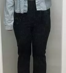 하빈데 스판이 좋아서 입기 편하고 과한 부츠컷이 아니라 종아리핏이 예뻐요. 길이는 1